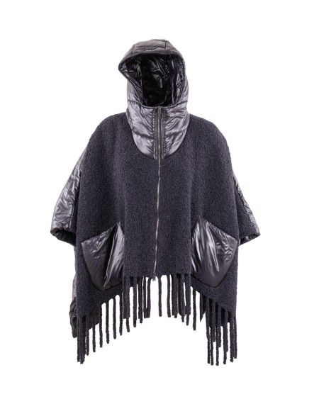 Shop HERNO  Cloak: Herno reversible wool cape.
Hood.
Reversible.
Nylon lining.
Composition: 90% Wool, 10% Polyamide.
Made in Italy.. GC000509D 33480 -9300